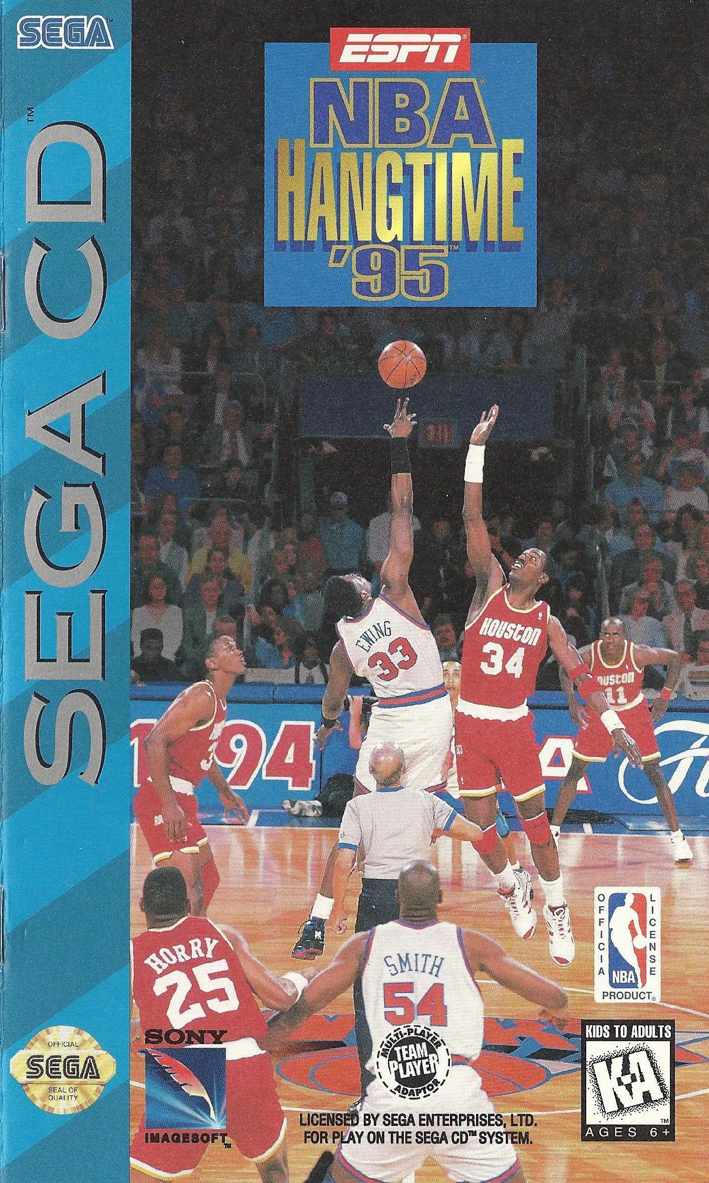 Capa de ESPN NBA HangTime '95