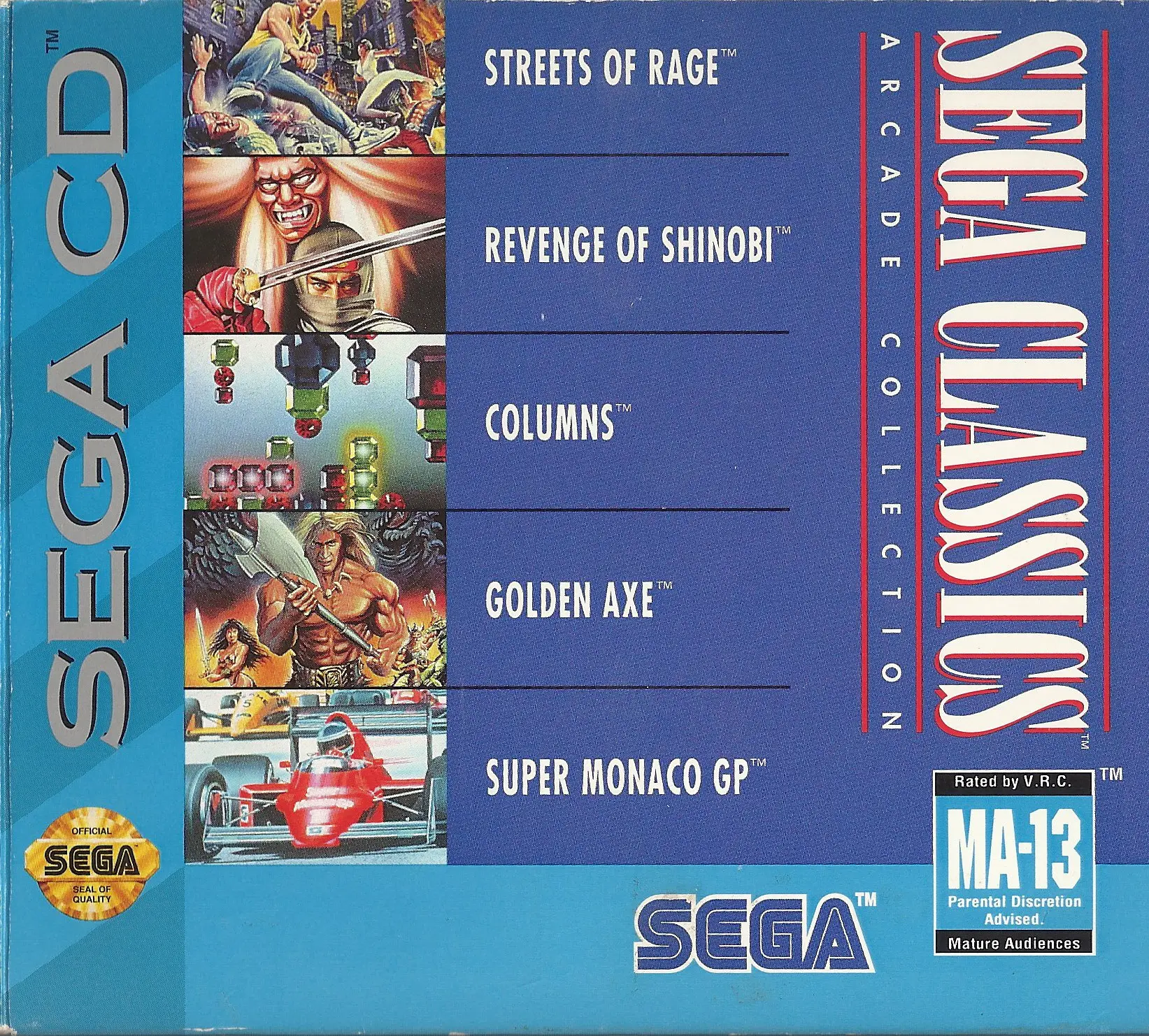 Capa de Sega Classics Arcade Collection 5-in-1