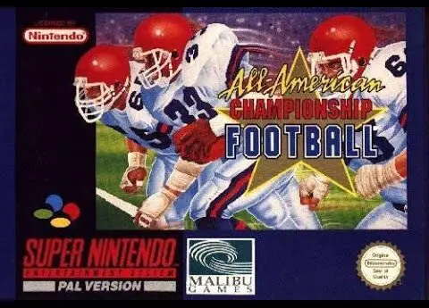 Capa de All-American Championship Football