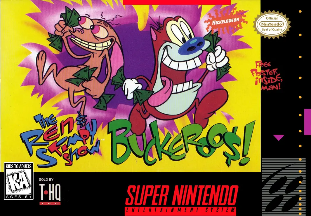 Capa de Ren & Stimpy Show: Buckeroo$!