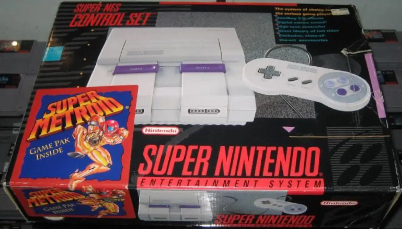 Capa de Super Nintendo Entertainment System [Super Metroid Set]