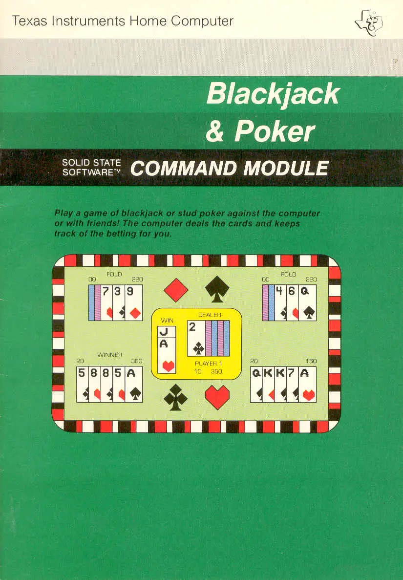 Capa de Blackjack and Poker