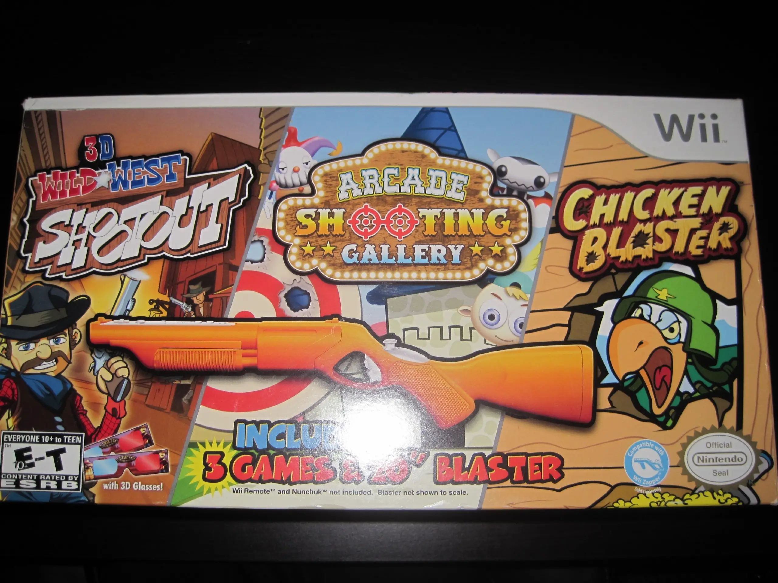Capa de 3 Game Blaster Bundle: 3D Wild West Shoot Out / Arcade Shooting Gallery / Chicken Blaster