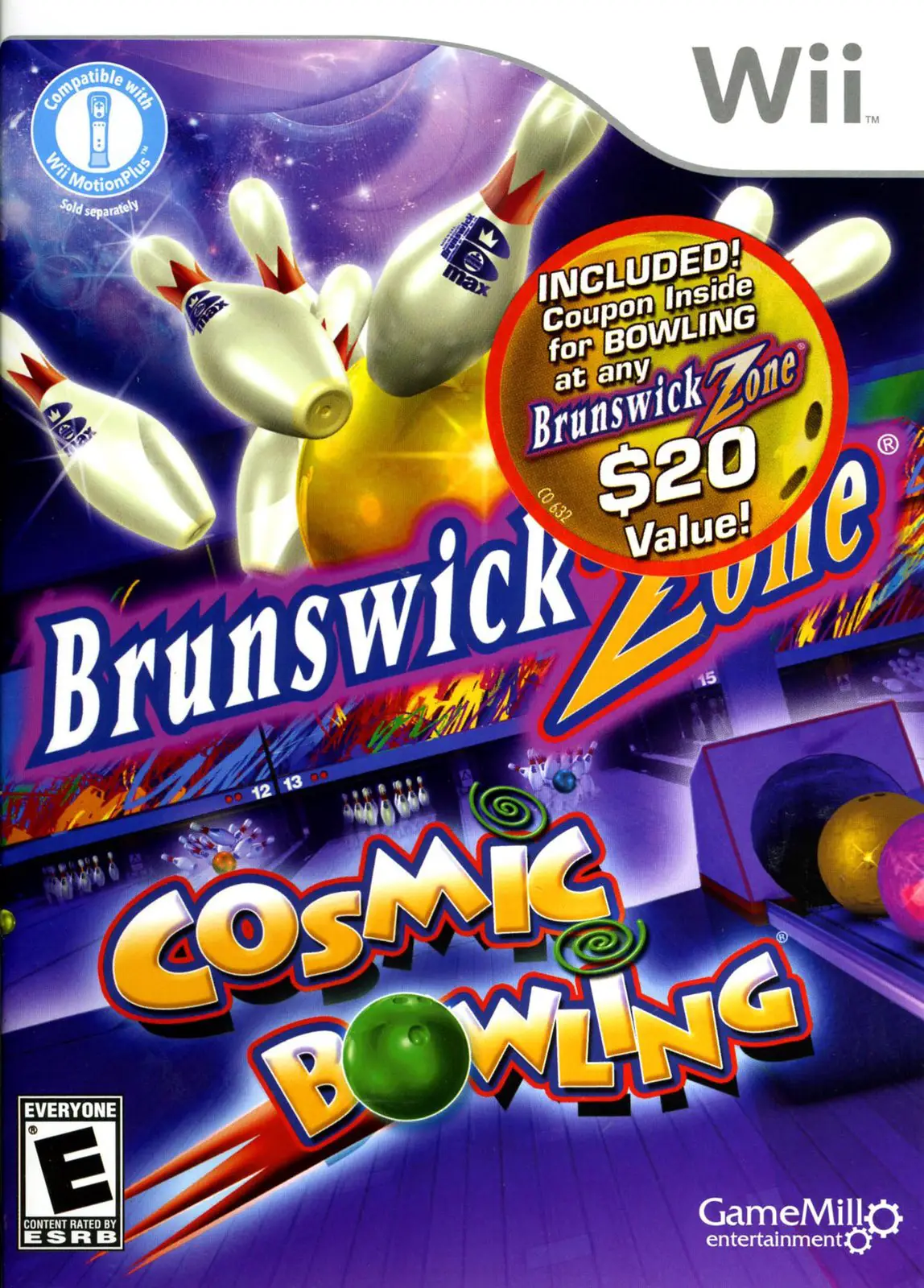 Capa de Brunswick Zone Cosmic Bowling