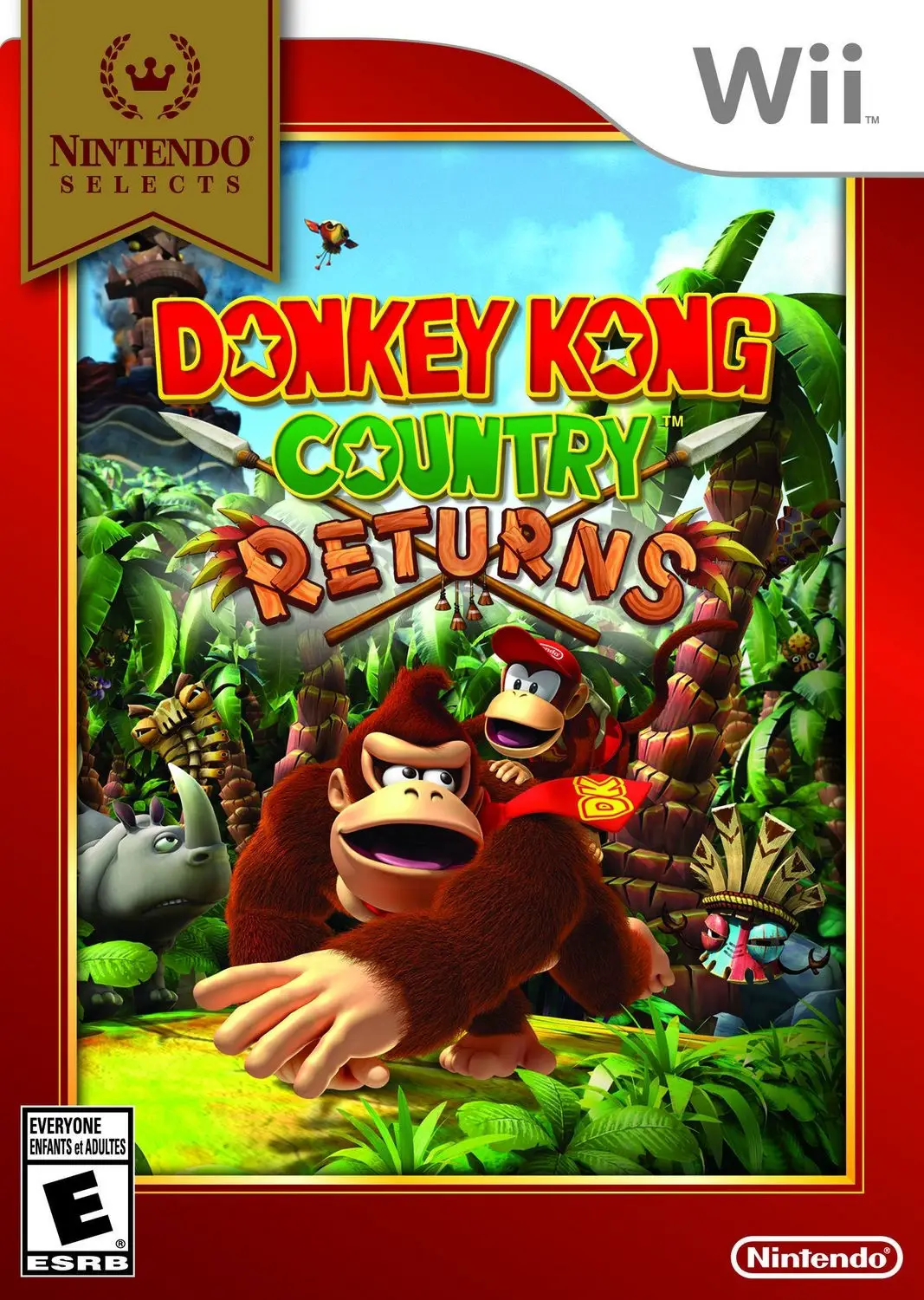 Capa de Donkey Kong Country Returns [Nintendo Selects]