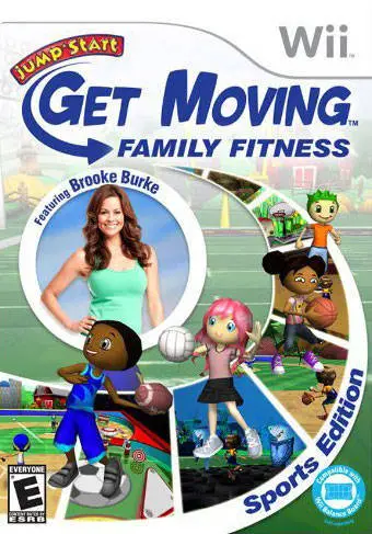 Capa de JumpStart Get Moving: Family Fitness featuring Brooke Burke Sports Edition