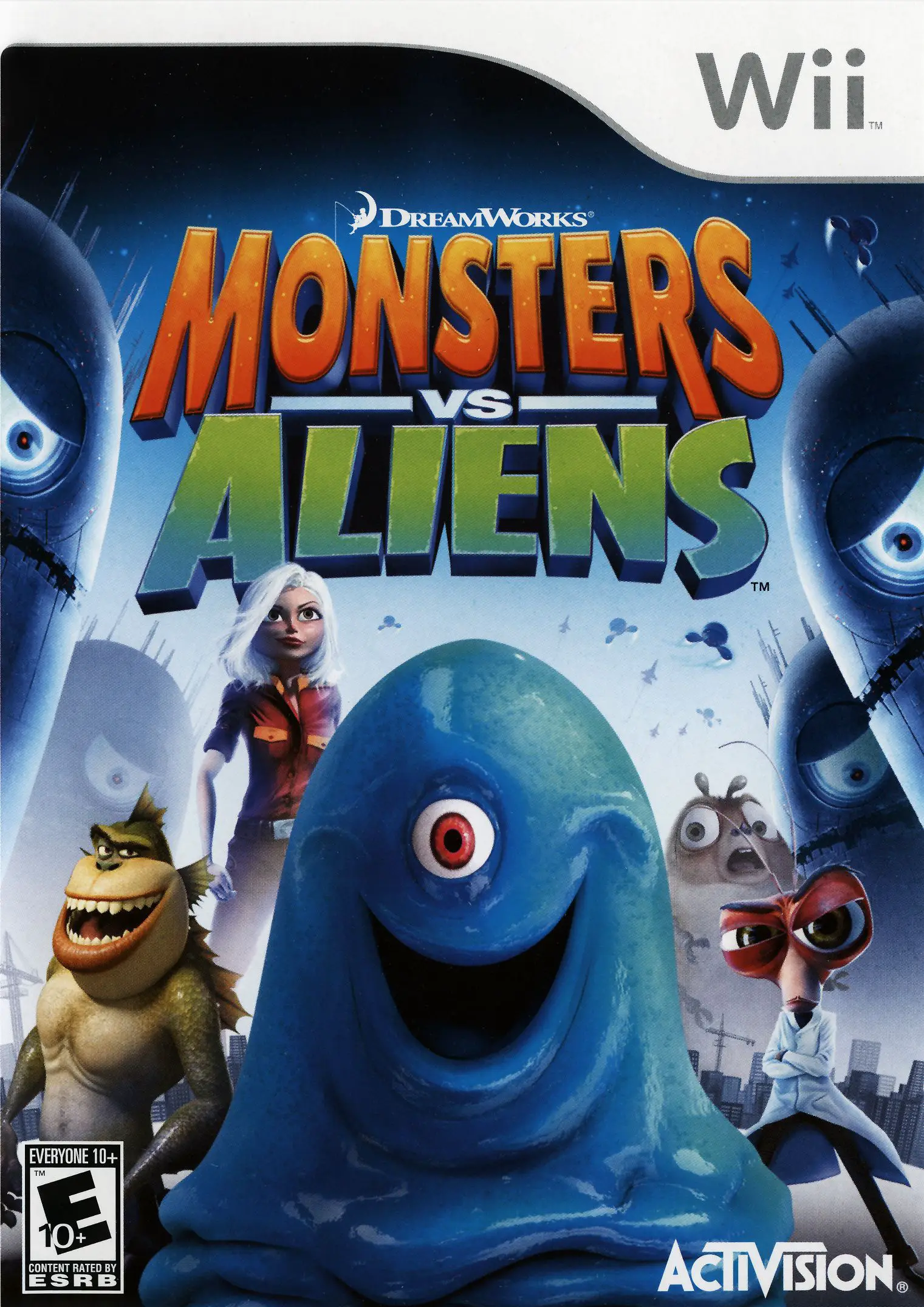 Capa de Monsters vs. Aliens