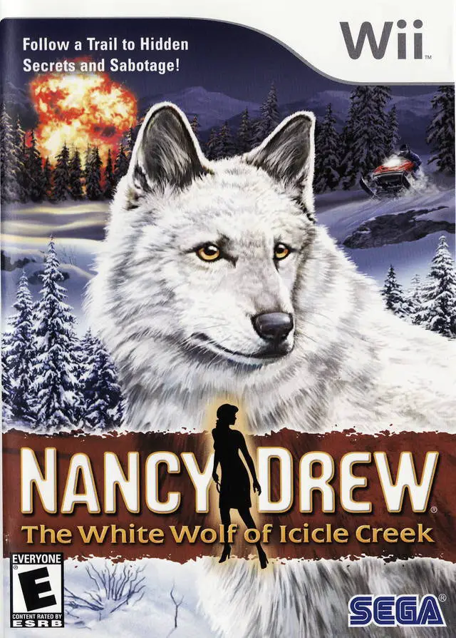 Capa de Nancy Drew: The White Wolf of Icicle Creek