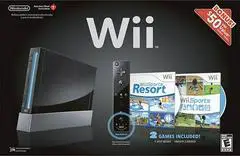 Capa de Nintendo Wii System [Wii Sports Resort Pack] [Black]