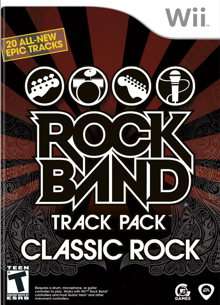 Capa de Rock Band Track Pack: Classic Rock