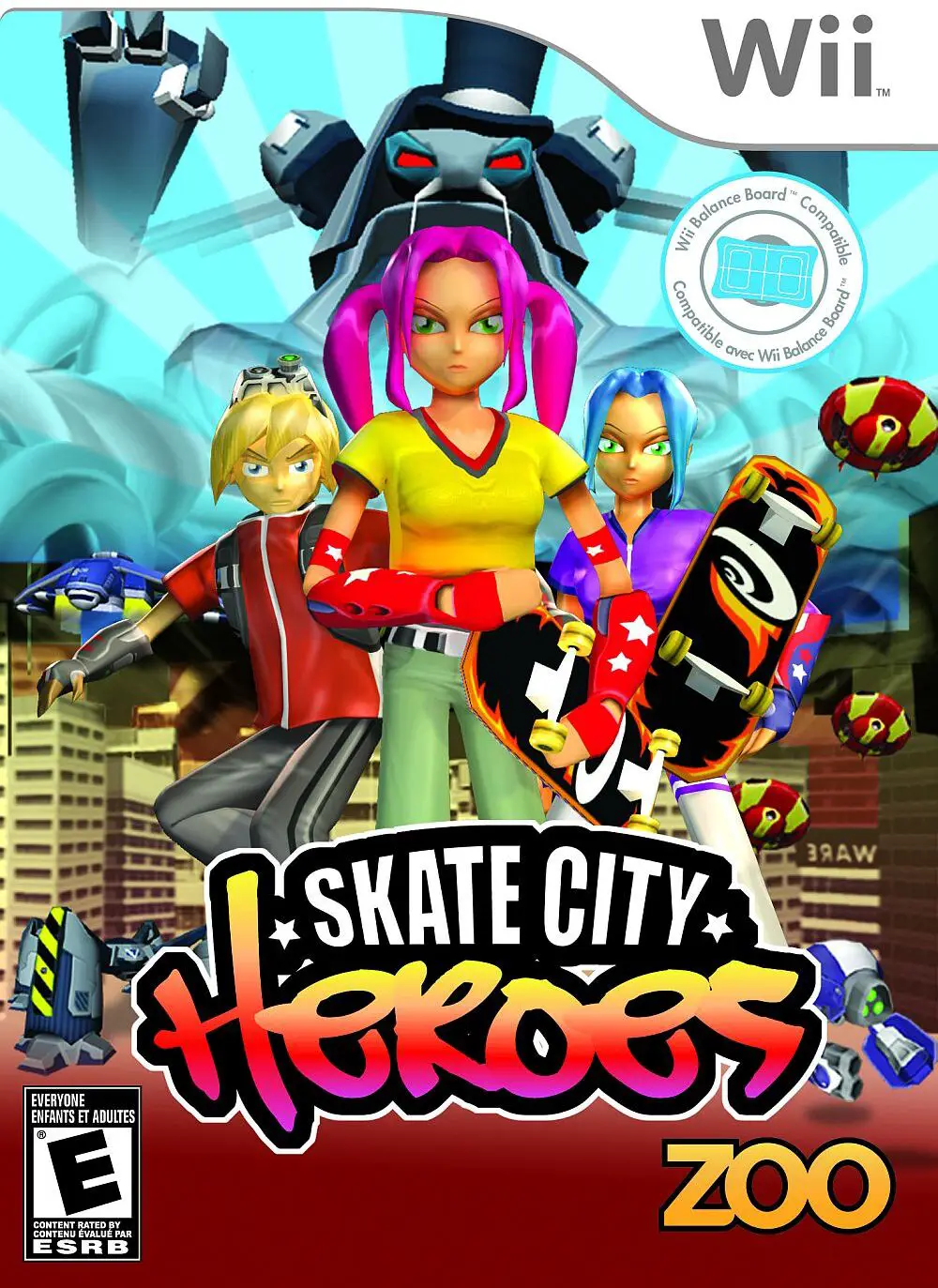 Capa de Skate City Heroes
