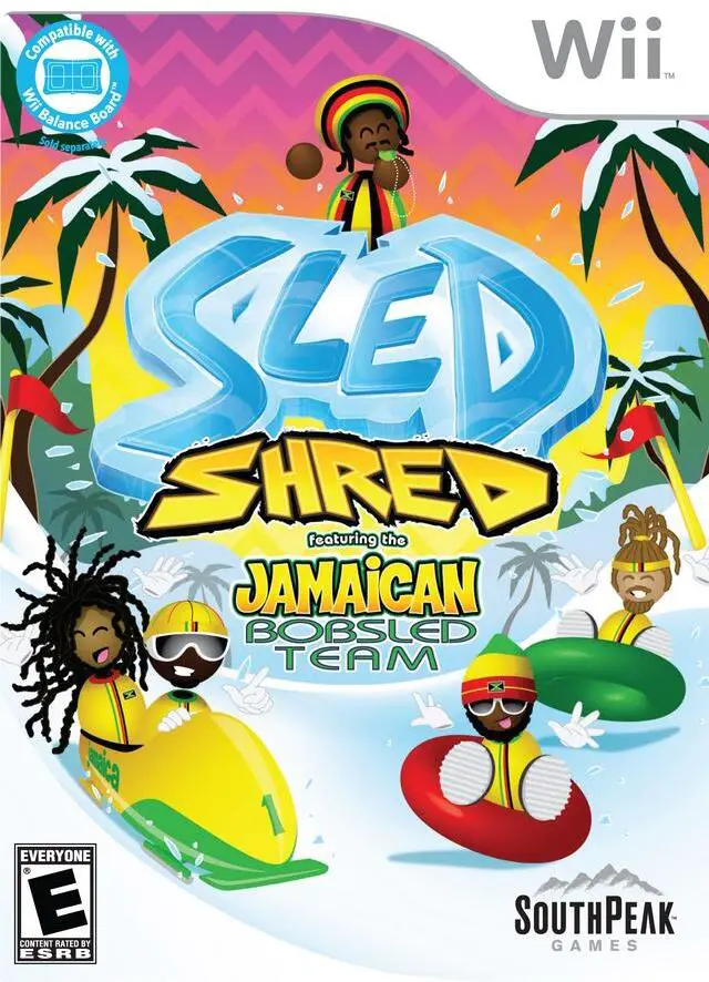 Capa de Sled Shred featuring the Jamaican Bobsled Team