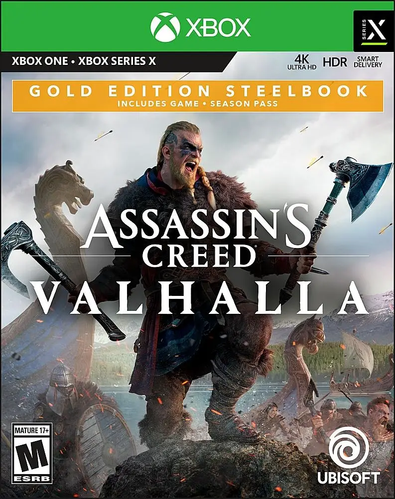 Capa de Assassin's Creed Valhalla [Gold Steelbook Edition]
