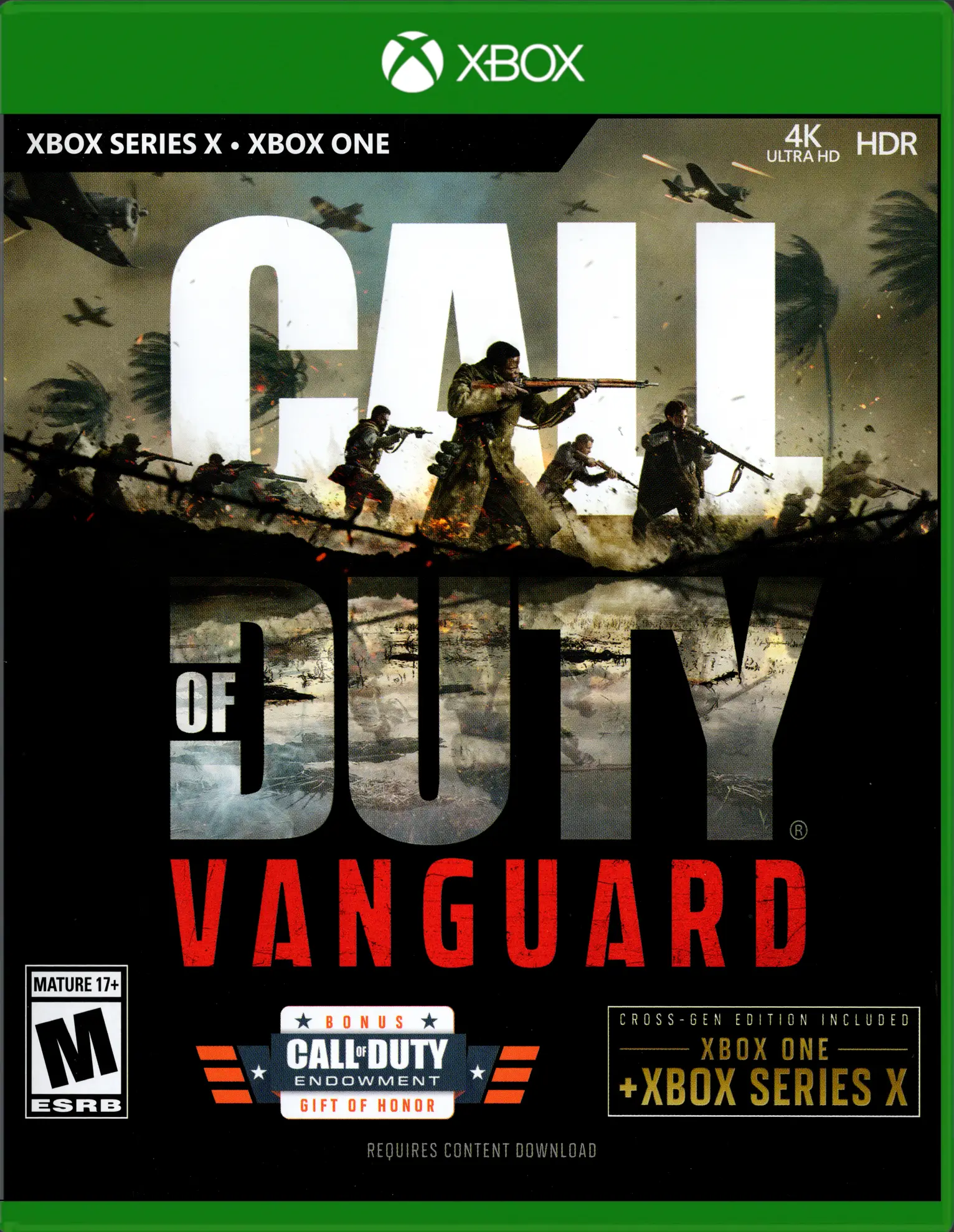 Capa de Call Of Duty: Vanguard [Cross-Gen Edition, Bonus Gift of Honor: Call of Duty Endowment]