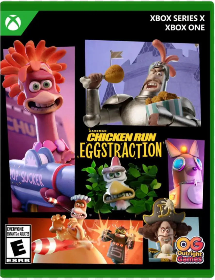 Capa de Chicken Run: Eggstraction