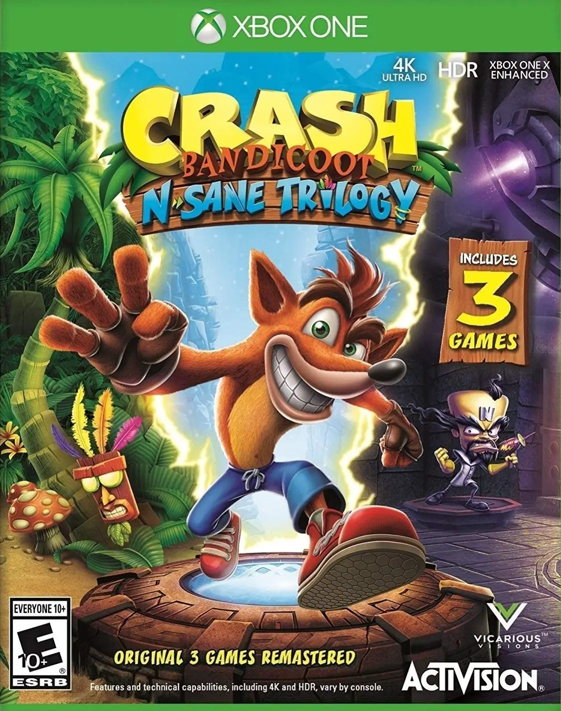 Capa de Crash Bandicoot N. Sane Trilogy