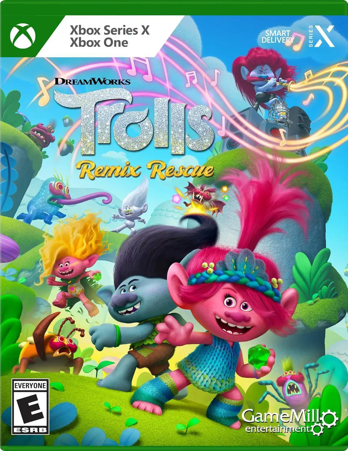 Capa de Dreamworks Trolls Remix Rescue