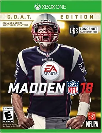 Capa de Madden NFL 18 [GOAT Edition]