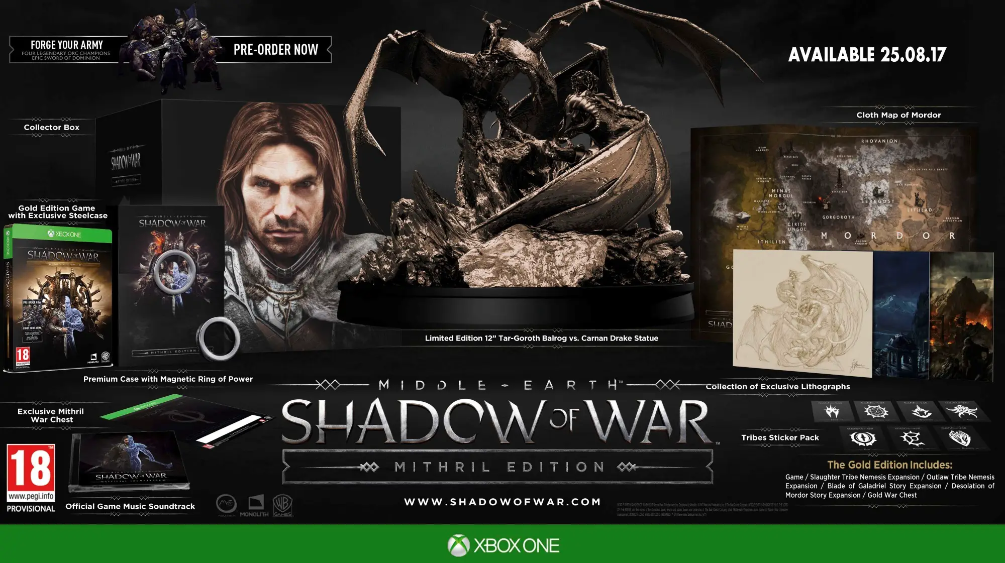 Capa de Middle-Earth: Shadow of War [Mithril Edition]