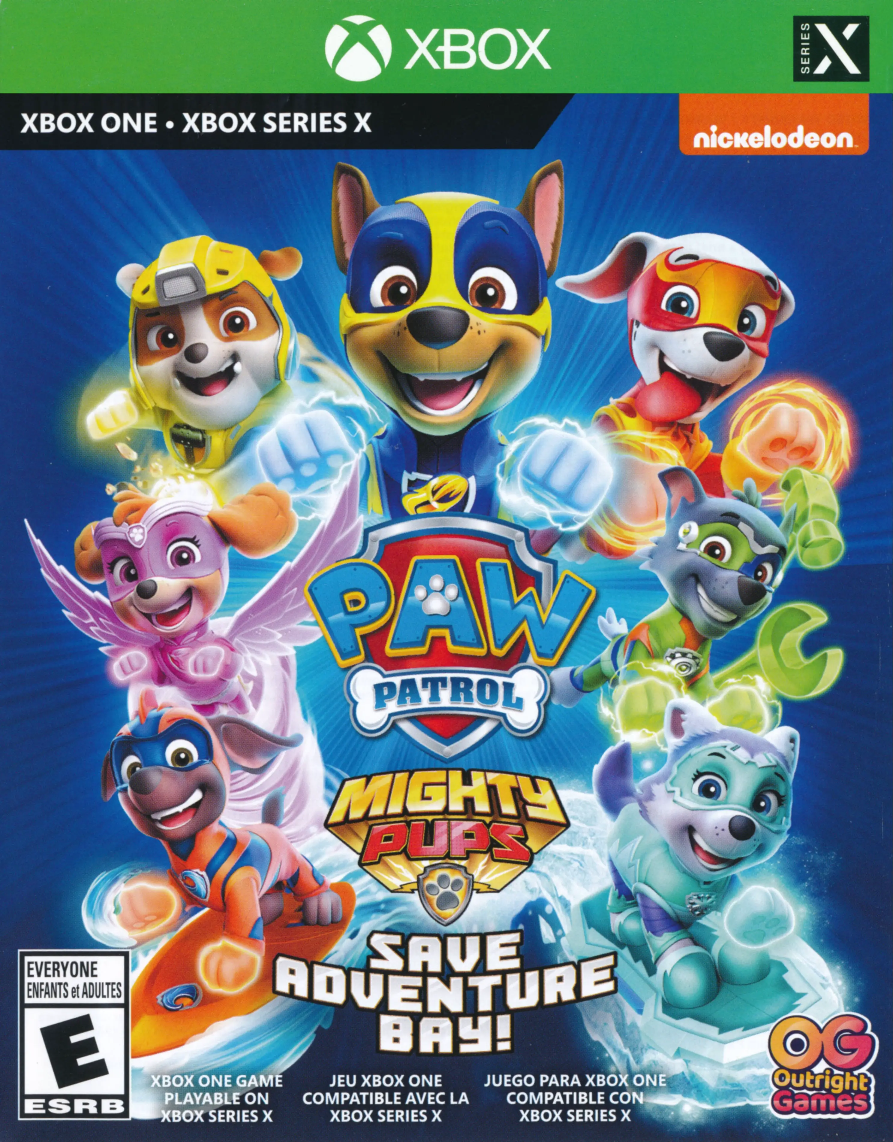 Capa de PAW Patrol Mighty Pups Save Adventure Bay