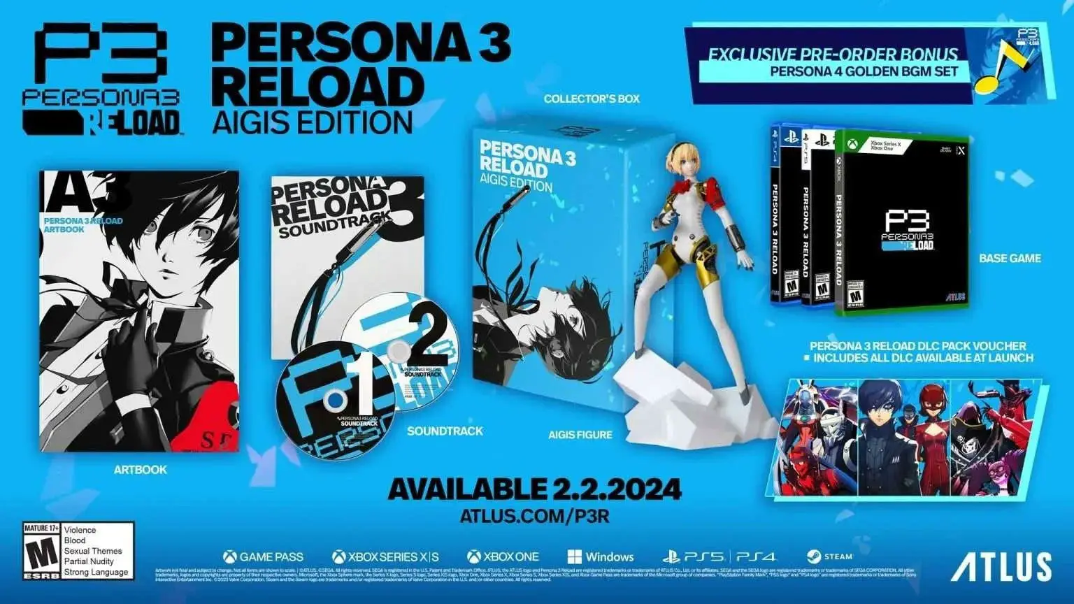 Capa de Persona 3 Reload [Aigis Edition]