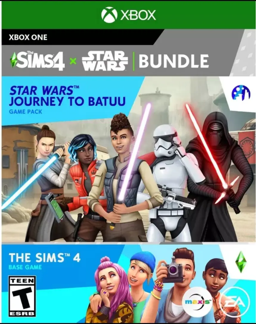 Capa de Sims 4 Bundle: The Sims 4 + Star Wars Journey to Batuu