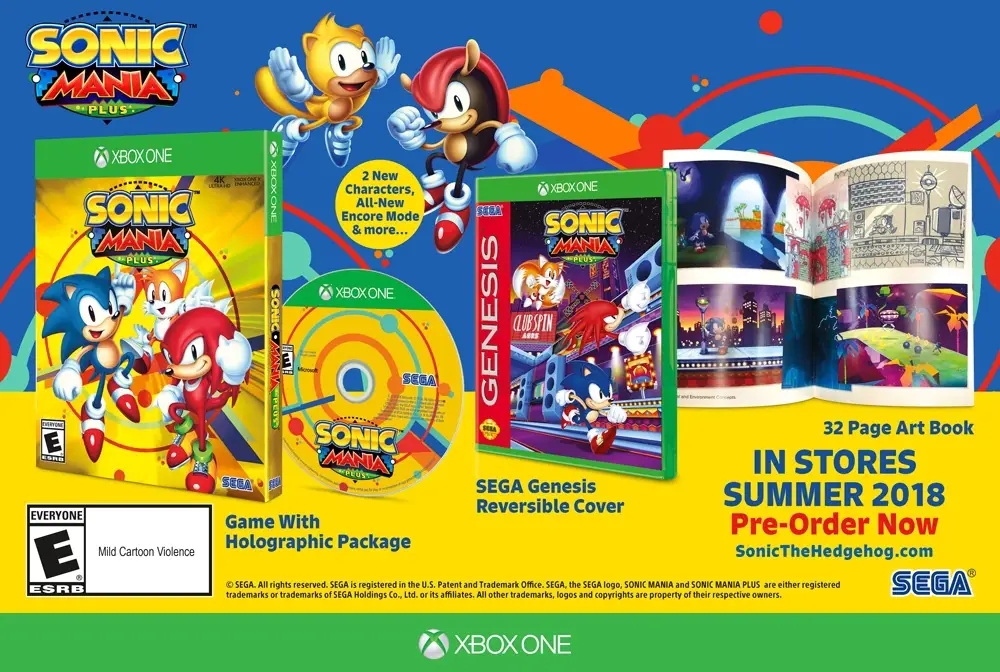 Capa de Sonic Mania Plus [Artbook Edition]