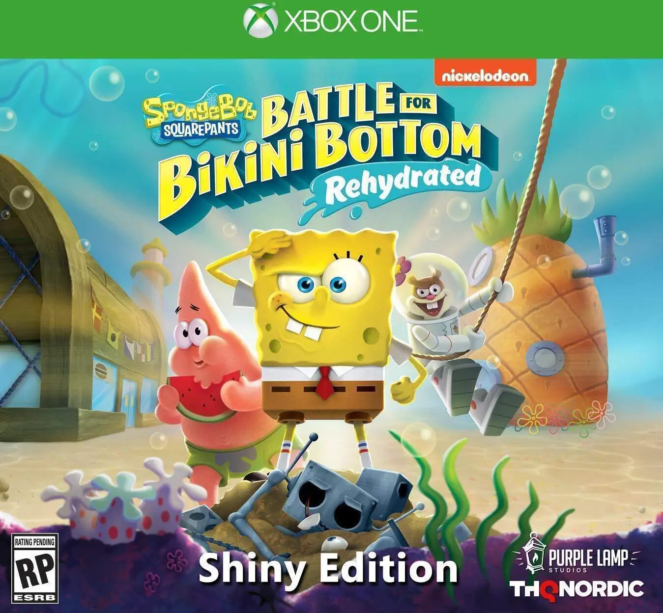 Capa de SpongeBob SquarePants Battle for Bikini Bottom Rehydrated [Shiny Edition]