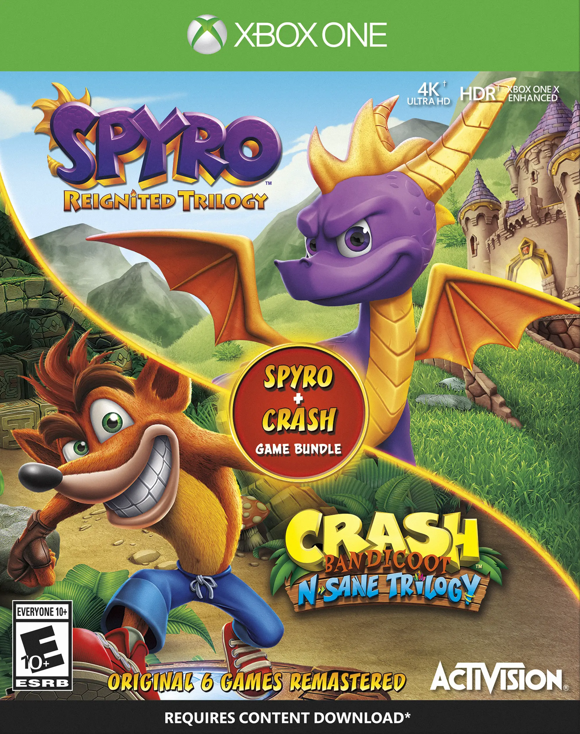 Capa de Spyro Reignited Trilogy / Crash Bandicoot N. Sane Trilogy