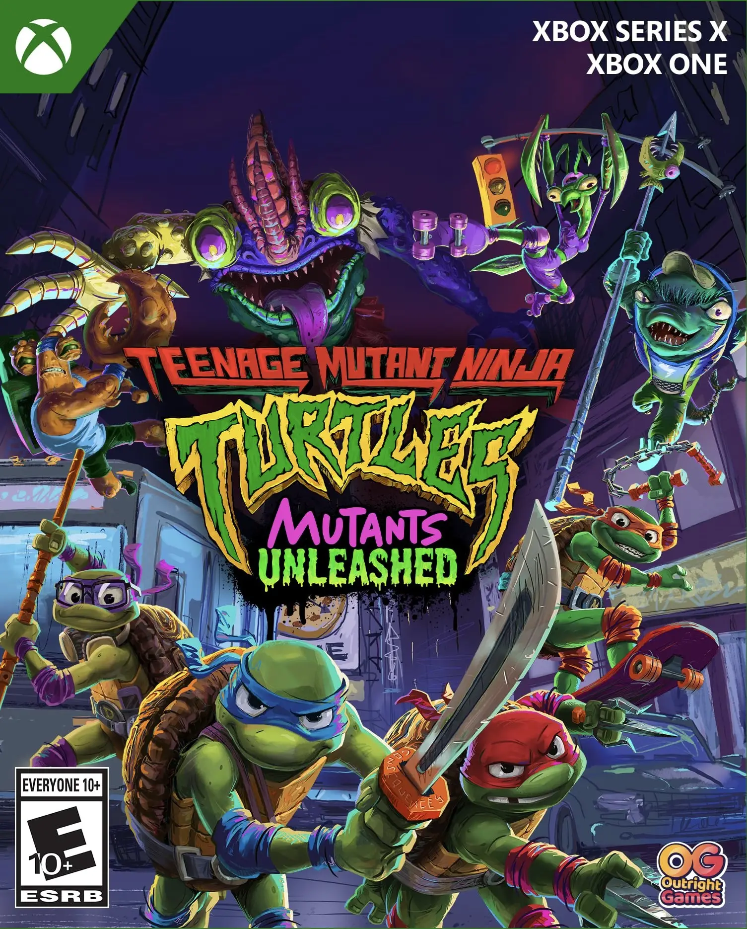 Capa de TMNT: Mutants Unleashed