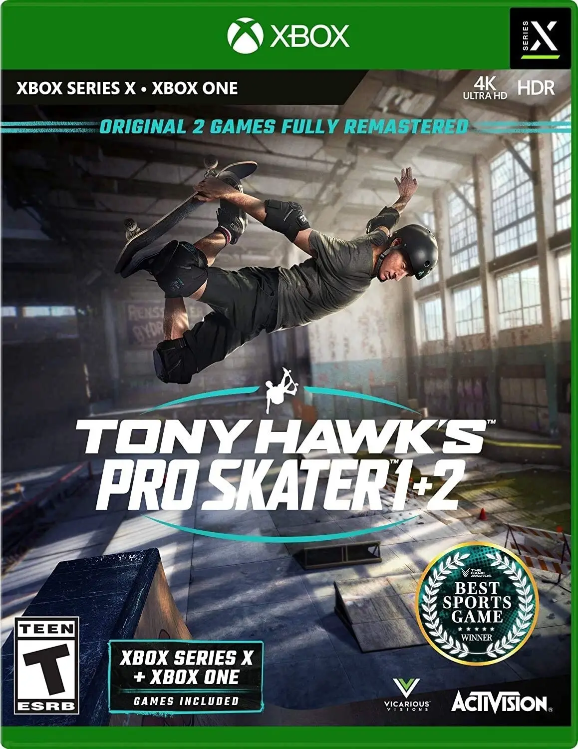 Capa de Tony Hawk's Pro Skater 1+2 [Best Sports Game Winner]