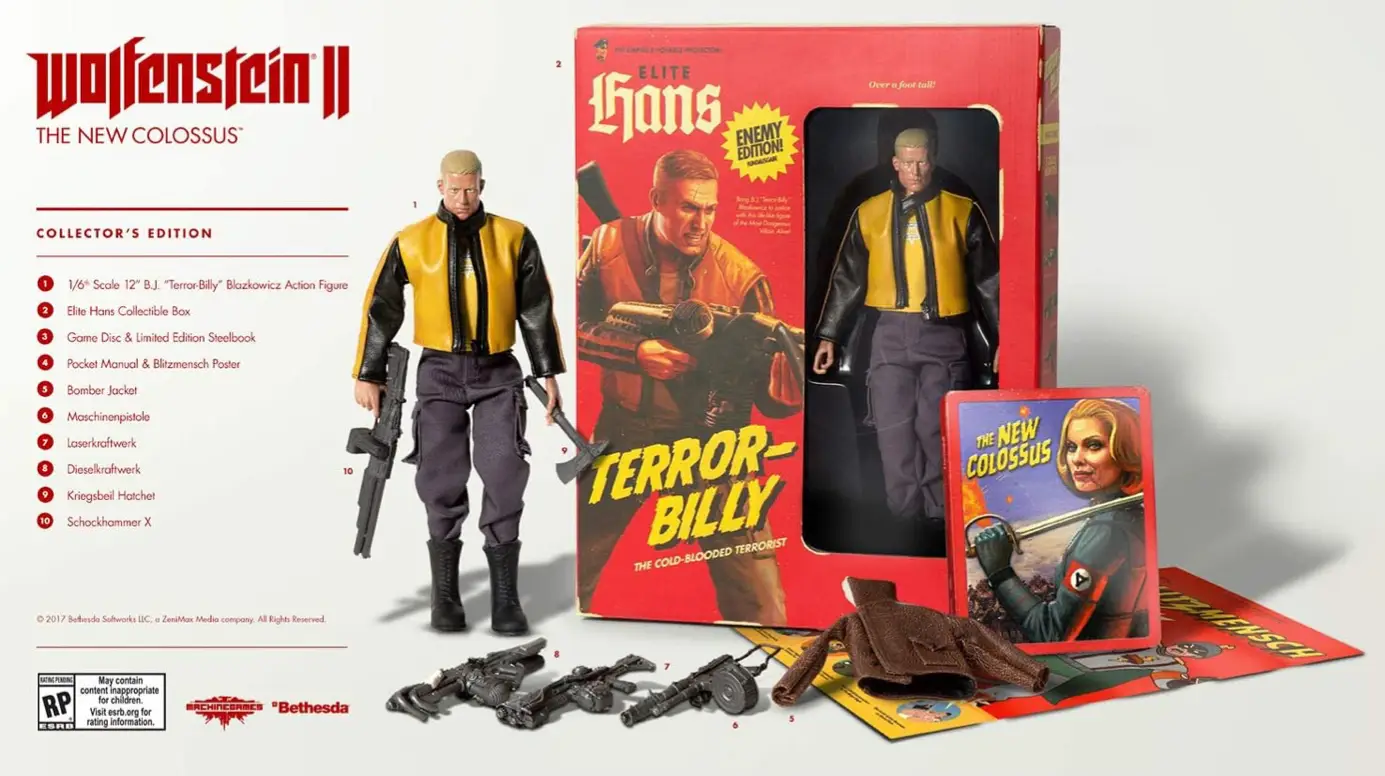 Capa de Wolfenstein II: The New Colossus [Collector's Edition]