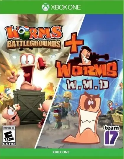 Capa de Worms Battlegrounds + Worms W.M.D
