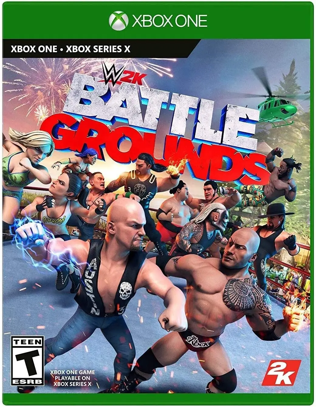 Capa de WWE 2K Battlegrounds