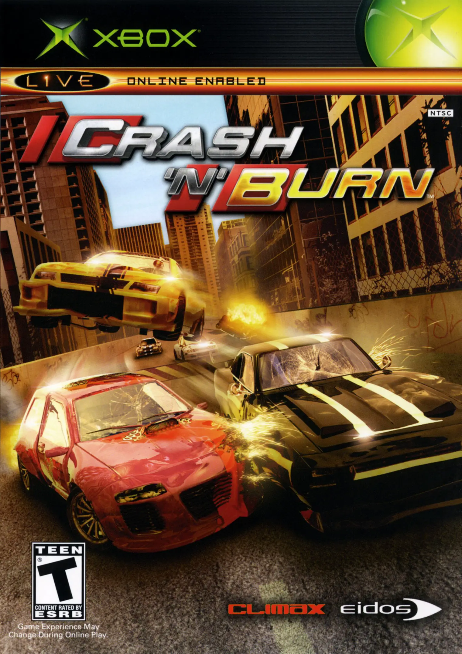 Capa de Crash 'N' Burn