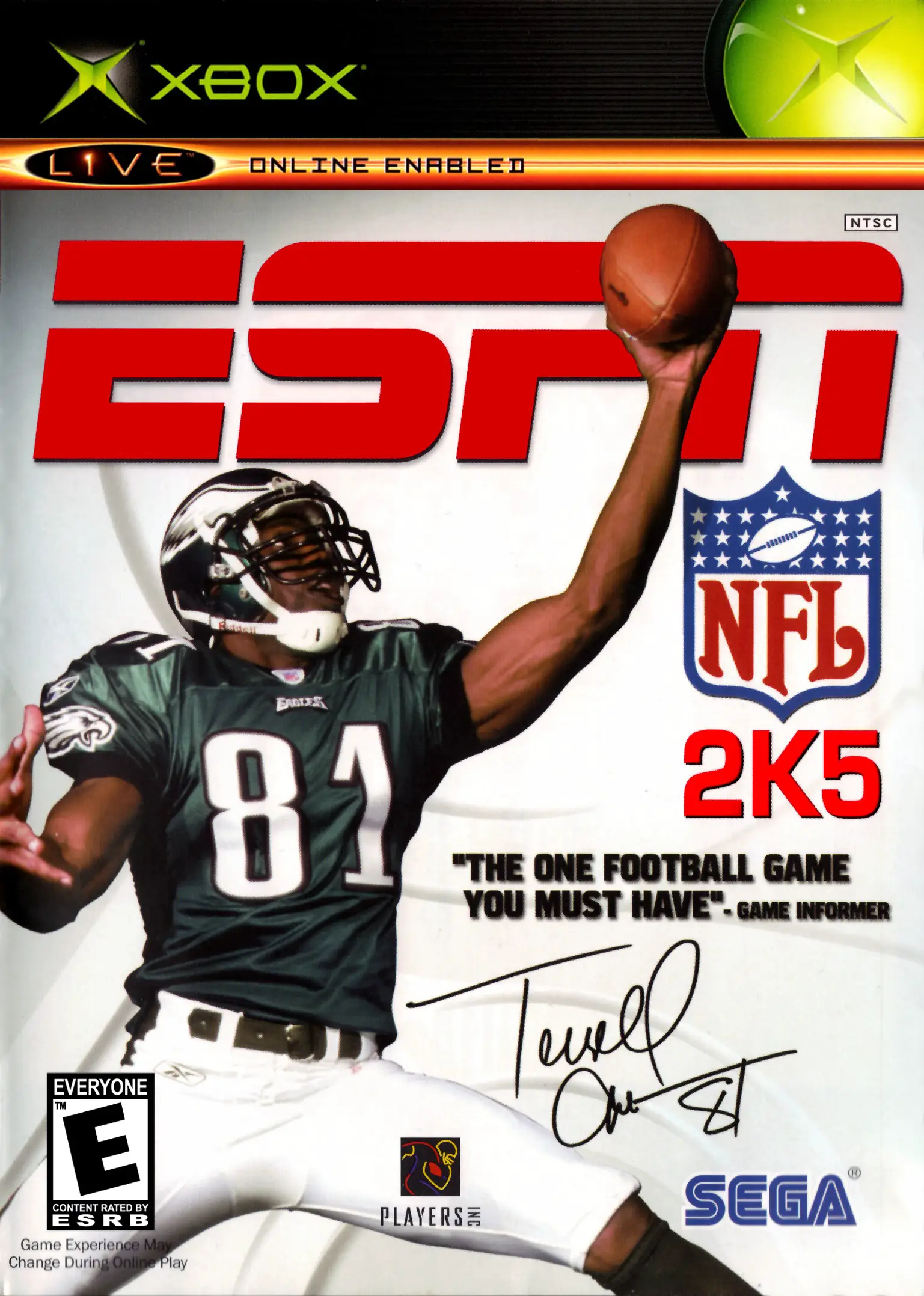 Capa de ESPN NFL 2K5