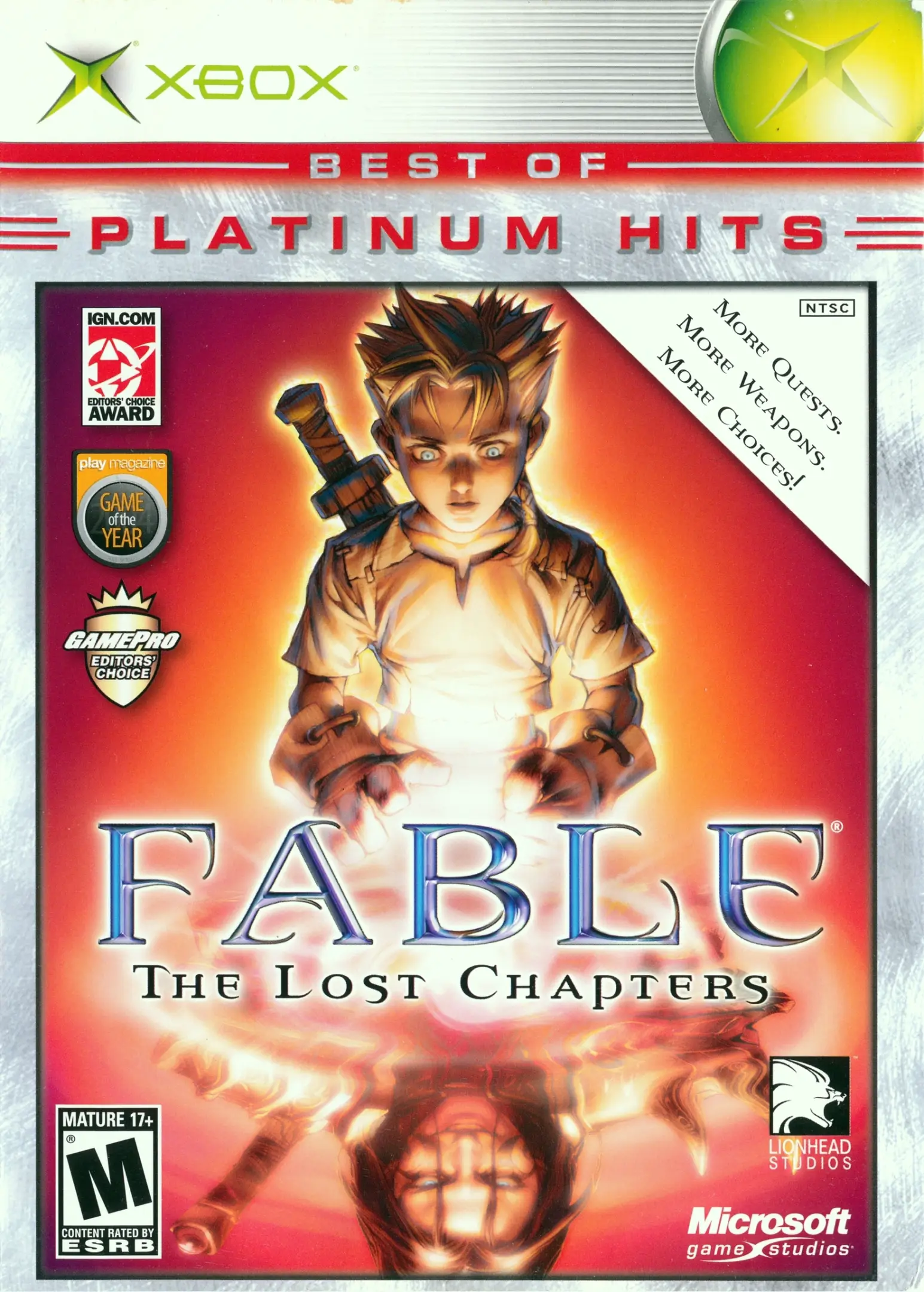 Capa de Fable: The Lost Chapters - Best of Platinum Hits
