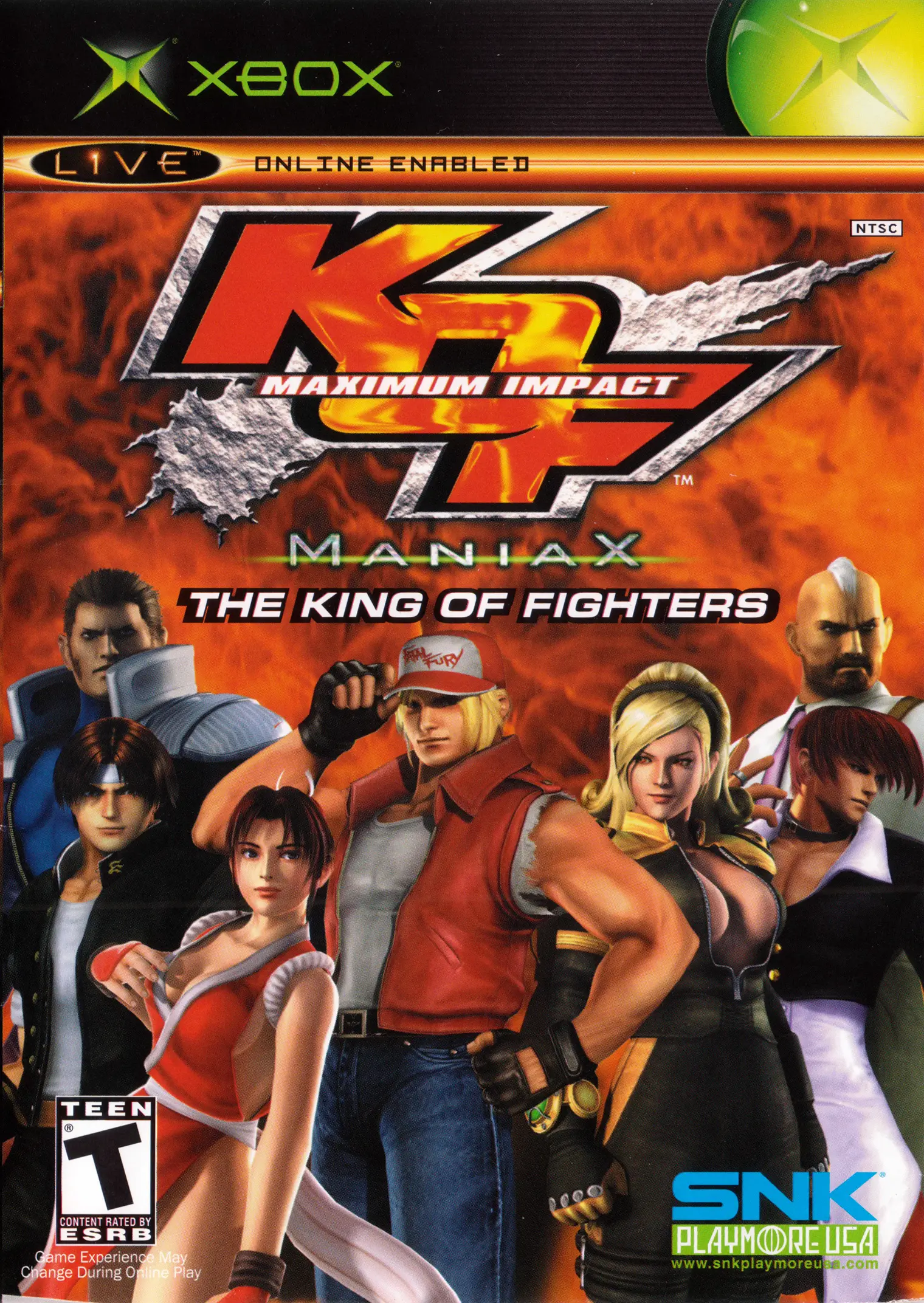 Capa de King of Fighters: Maximum Impact: Maniax