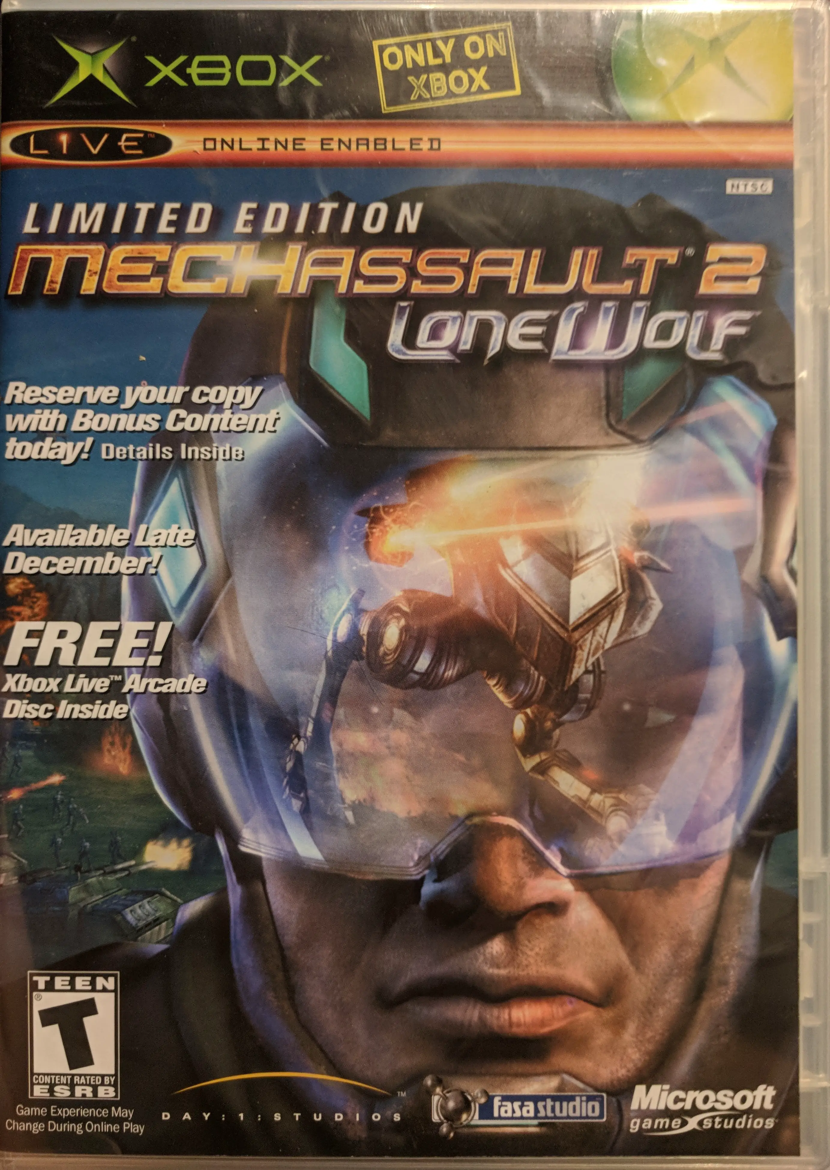 Capa de Limited Edition Mech Assault 2 Lone Wolf Presell / Xbox Live Arcade Ms. Pac-Man