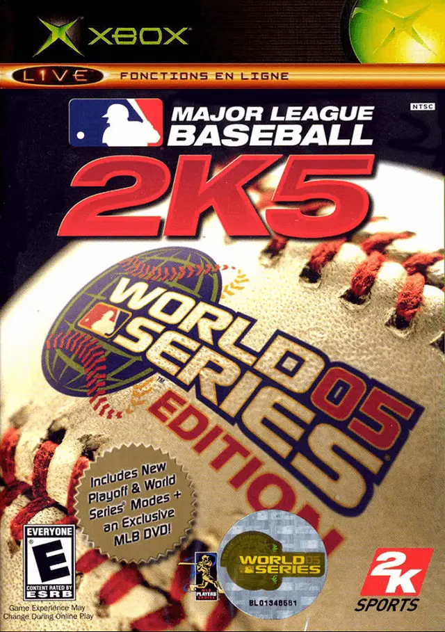 Capa de Major League Baseball 2K5: World Series Edition