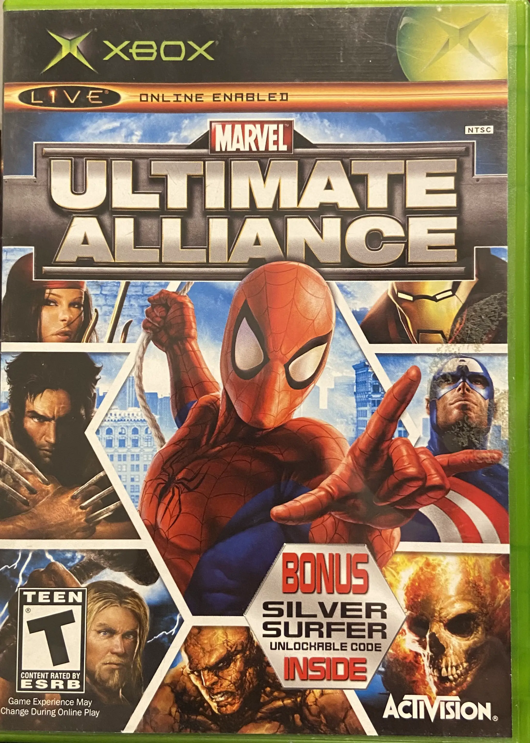 Capa de Marvel Ultimate Alliance [Bonus Silver Surfer Unlockable]
