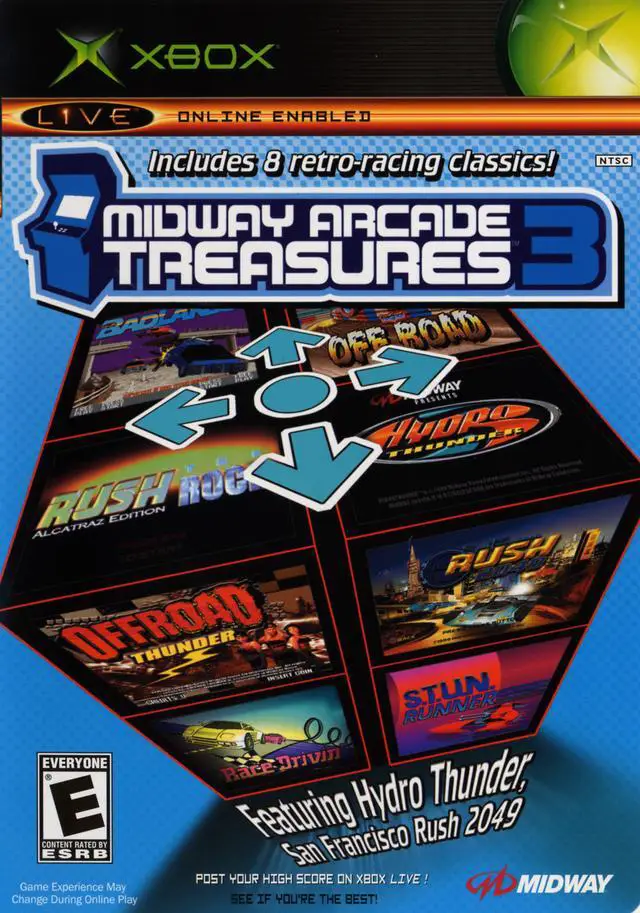 Capa de Midway Arcade Treasures 3