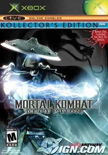 Capa de Mortal Kombat: Deception (Kollector's Edition -- Raiden Version)
