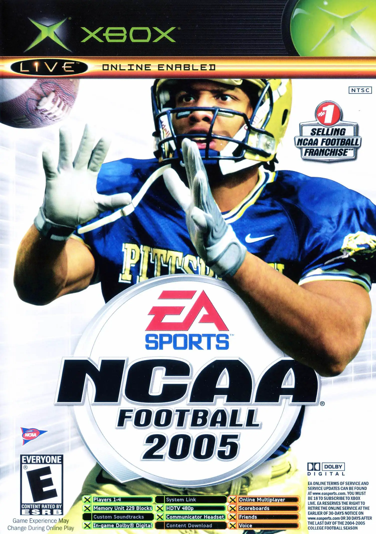 Capa de NCAA Football 2005 / Top Spin Combo