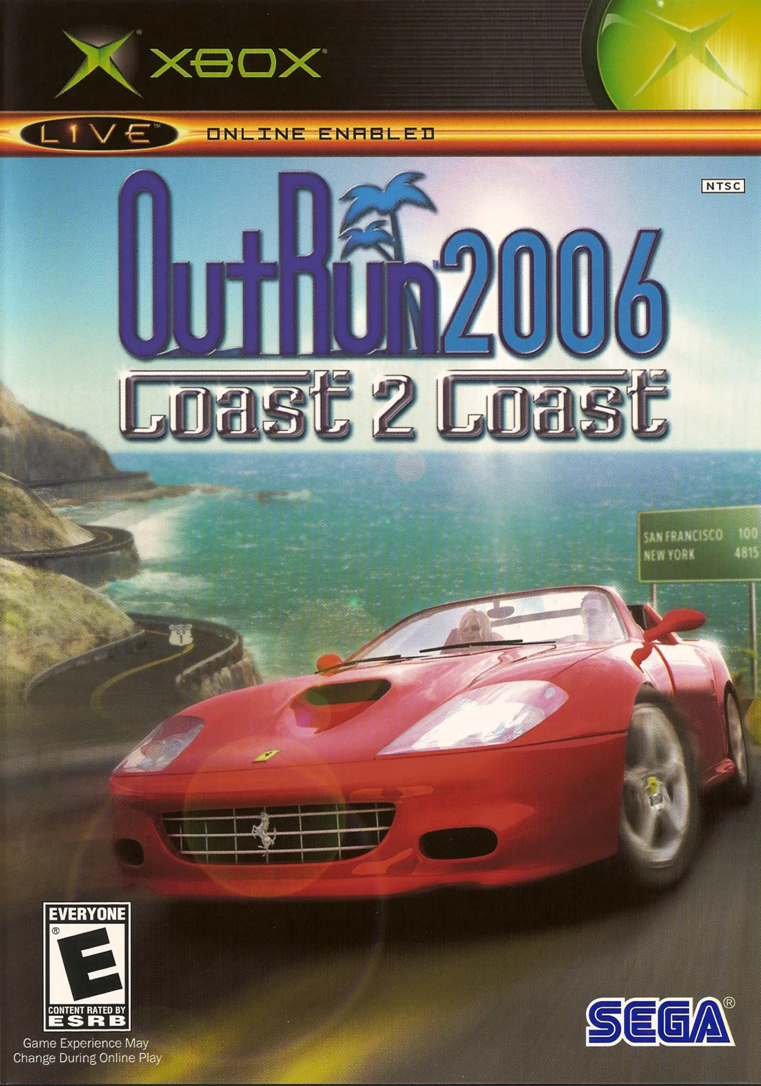 Capa de OutRun 2006: Coast 2 Coast