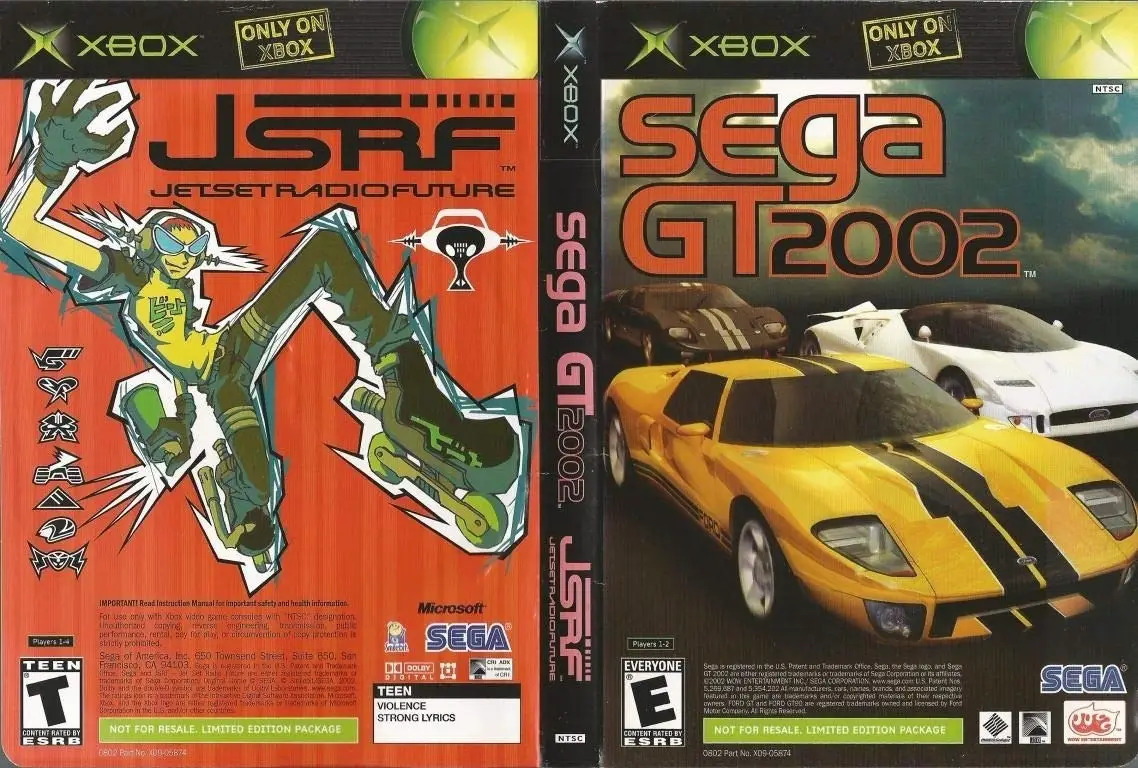 Capa de Sega GT 2002 & JSRF: Jet Set Radio Future