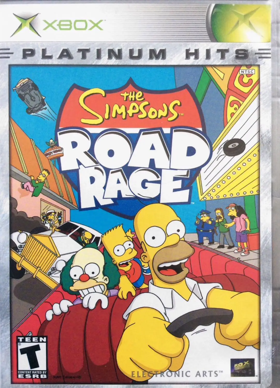 Capa de Simpsons: Road Rage [Platinum Hits]