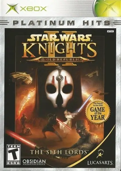 Capa de Star Wars: Knights of the Old Republic II: The Sith Lords (Platinum Hits)