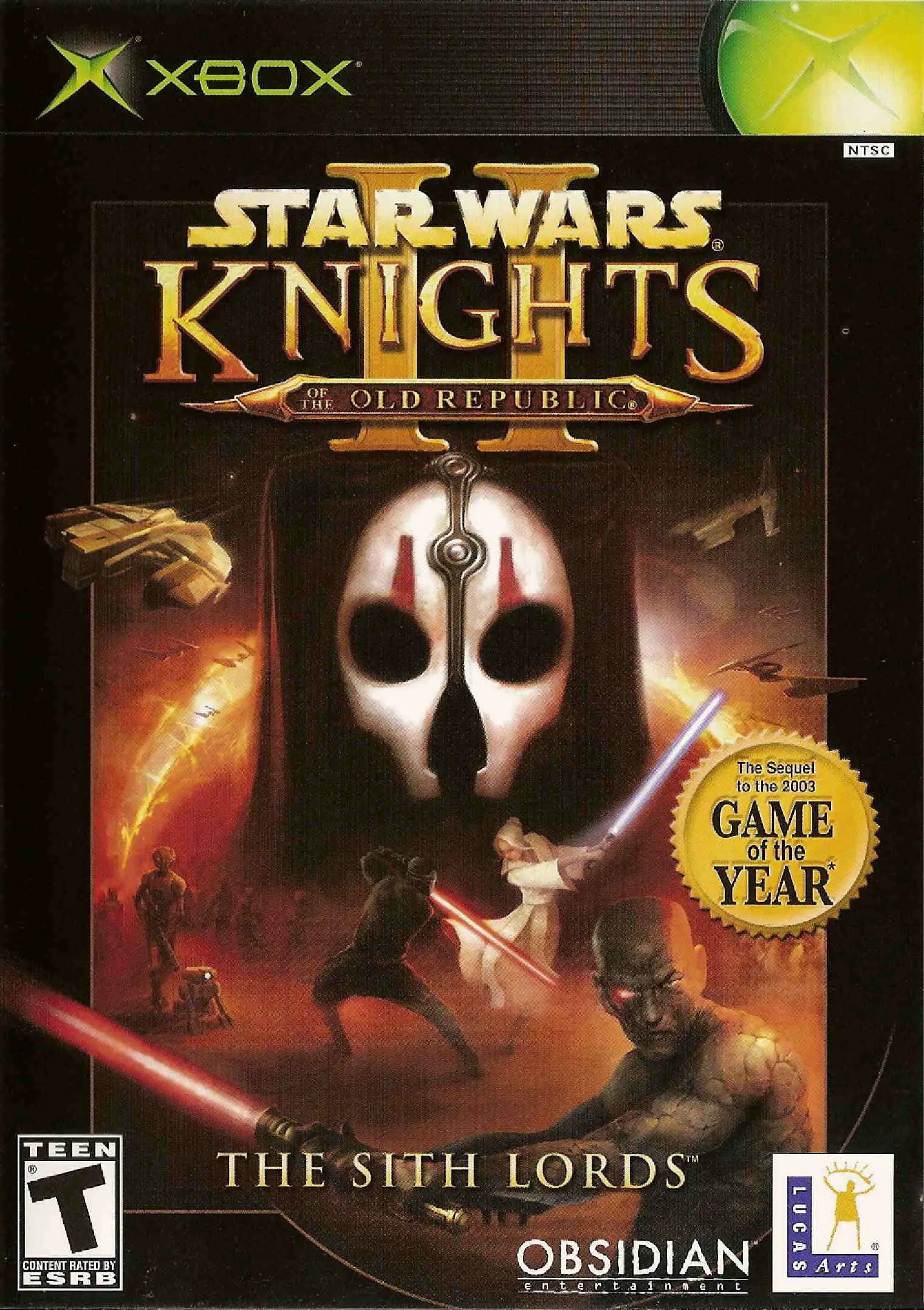 Capa de Star Wars: Knights of the Old Republic II: The Sith Lords