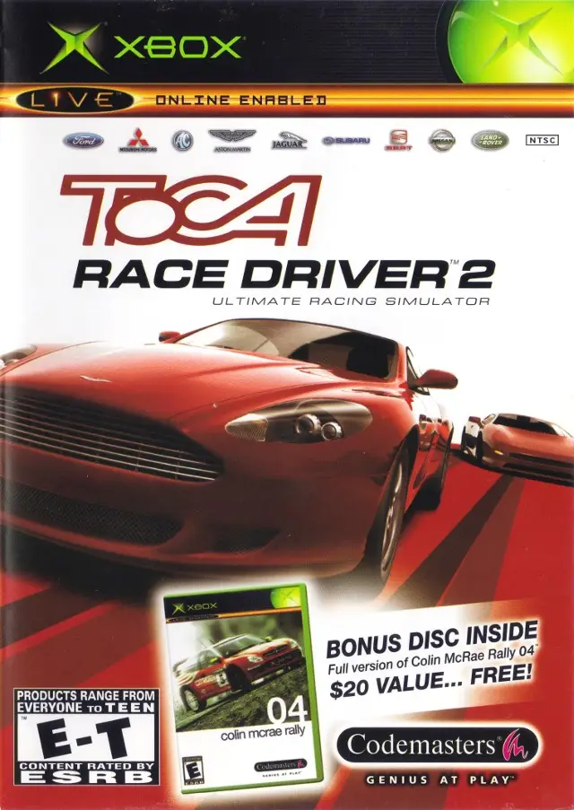 Capa de TOCA Race Driver 2 with Colin McRae Rally 04